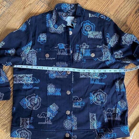Draper’s & Damon’s Button Up Elephant Jacket Women’s L - Picture 11 of 11